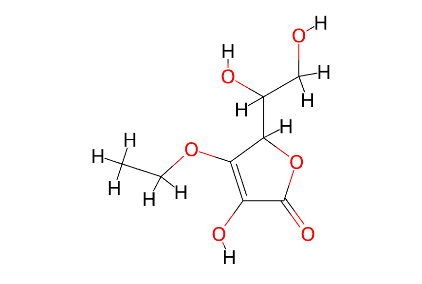 3-O-Ethyl Ascorbic Acid​ formula